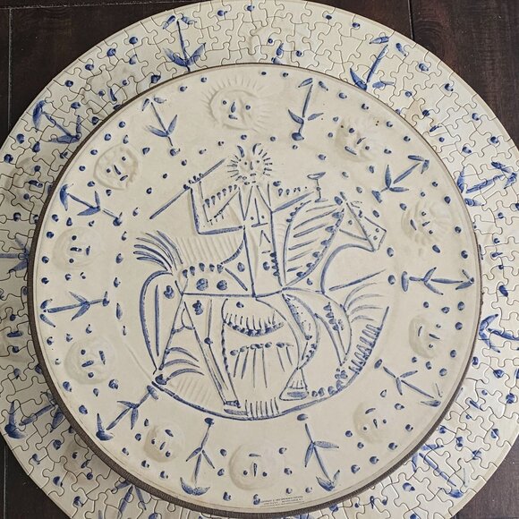 Vintage 1965 Springbok THE CAVALIER Picasso Art Round 100% COMPLETE Puzzle C920 - Picture 3 of 11